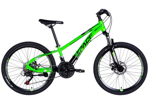 dětské kolo mercury hliník 24", 130–160 cm, 21 převodů, zelená