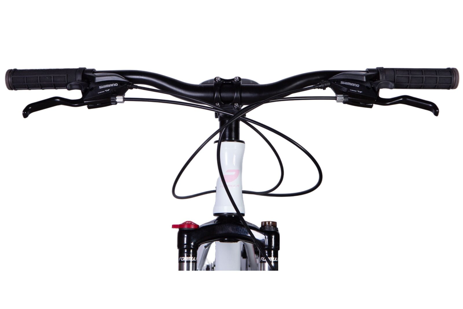 Cykelstyre med bromshandtag och kablar