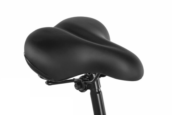 Svart cykelsadel för komfort och stil