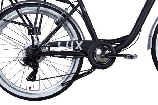 Cykel med ordet LUX på ramen