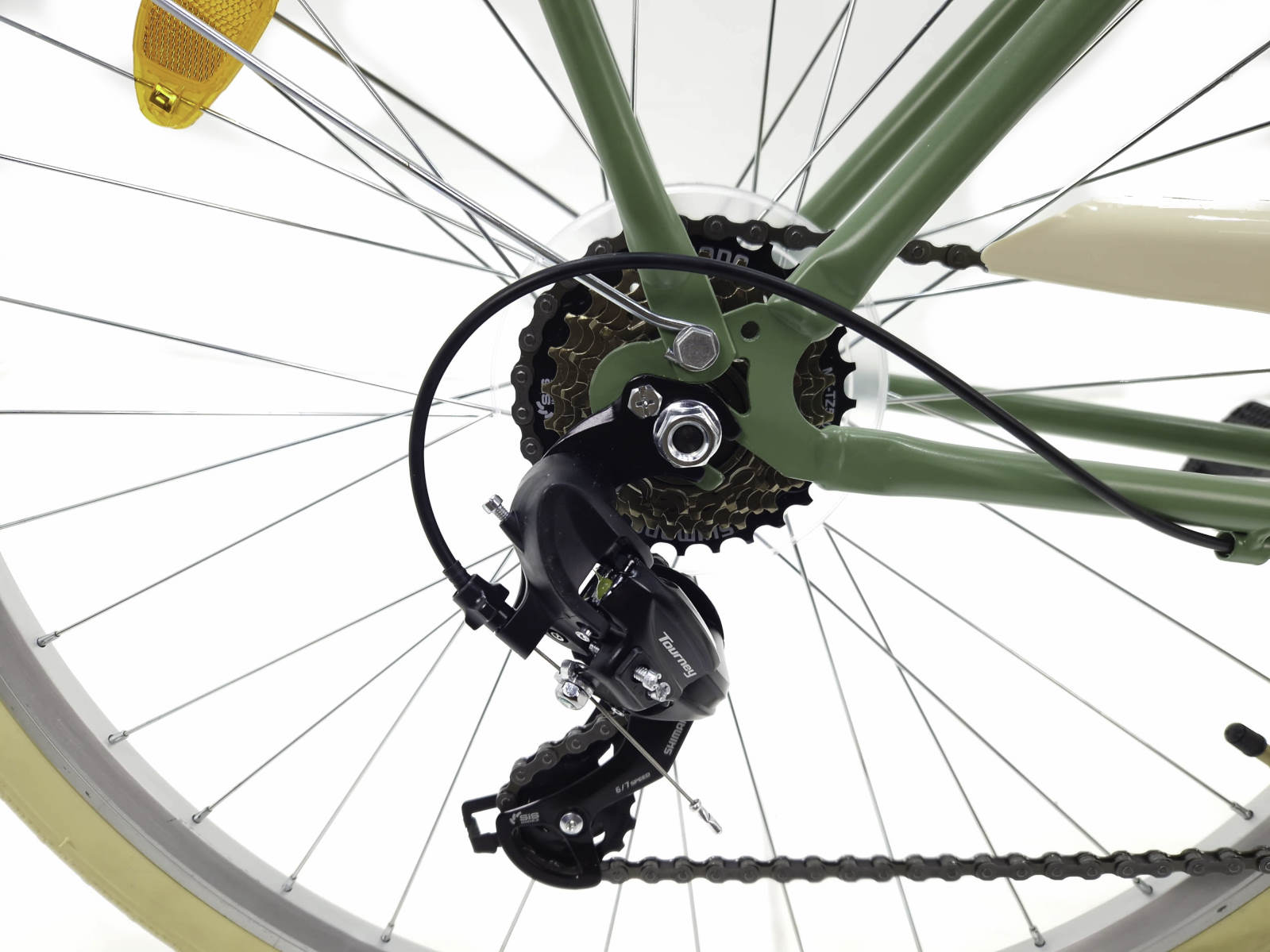 damcykel davi emma 28", 160 185 cm, 7 växlar, vit/krämfärg (copy)