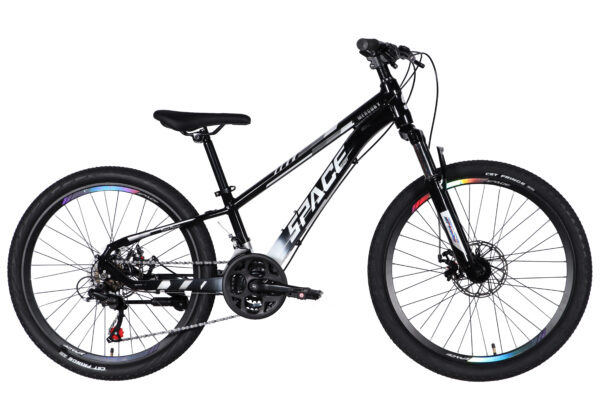 dětské kolo mercury hliník 24", 130–160 cm, 21 převodů, černá
