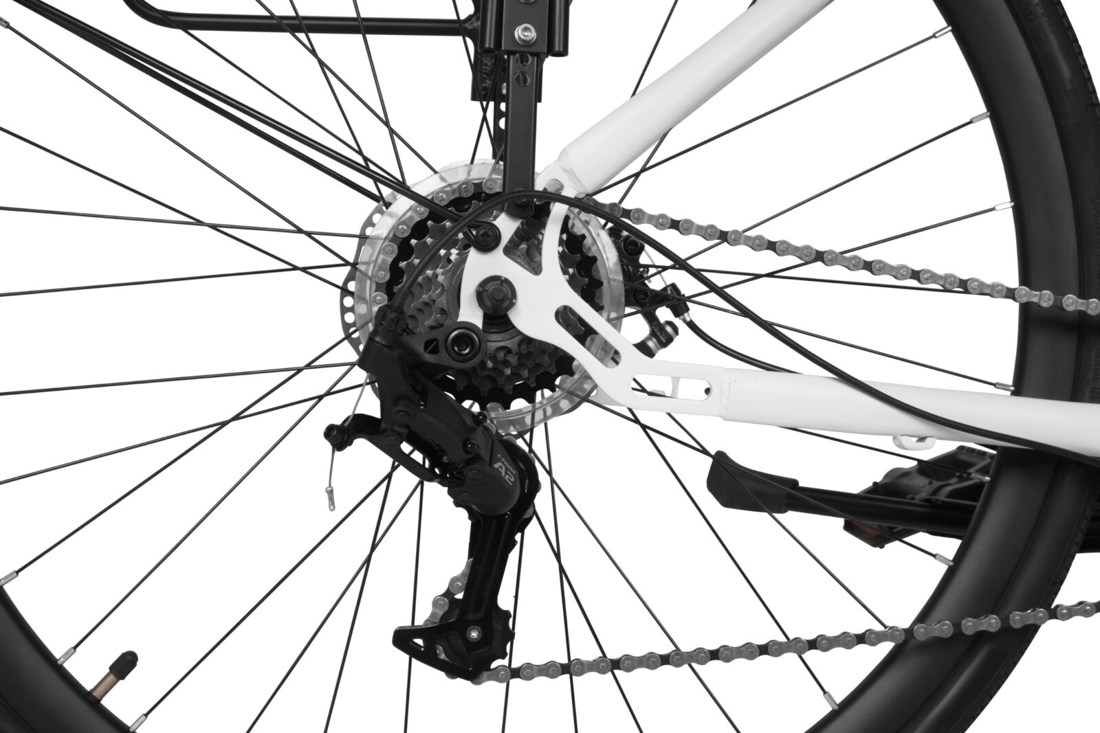 trekingové kolo davi adventuro 28", 160 185 cm, 21 převodů, bílá