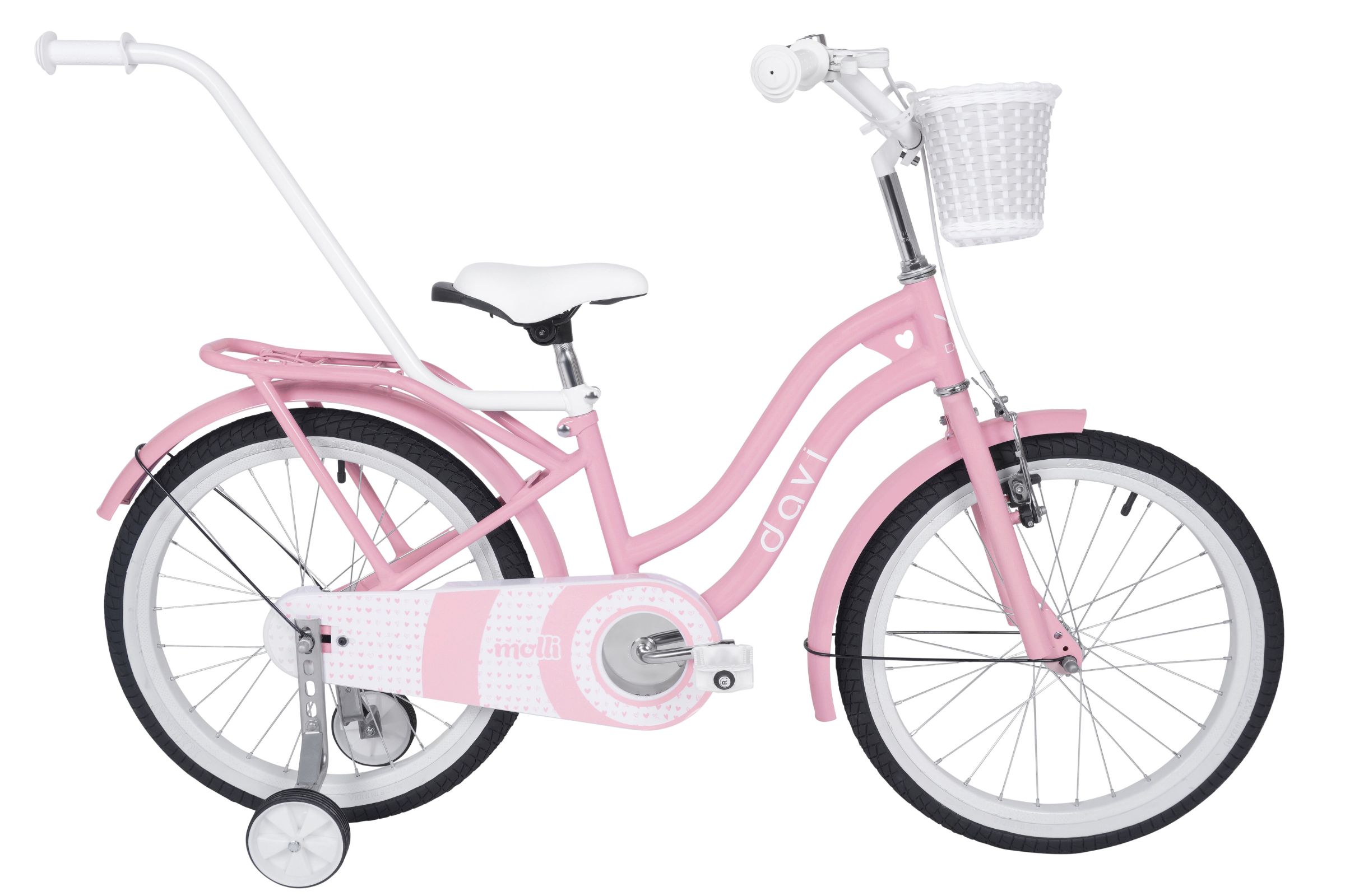 dětské kolo davi molli 20", 110 130 cm, 1 převod, růžová