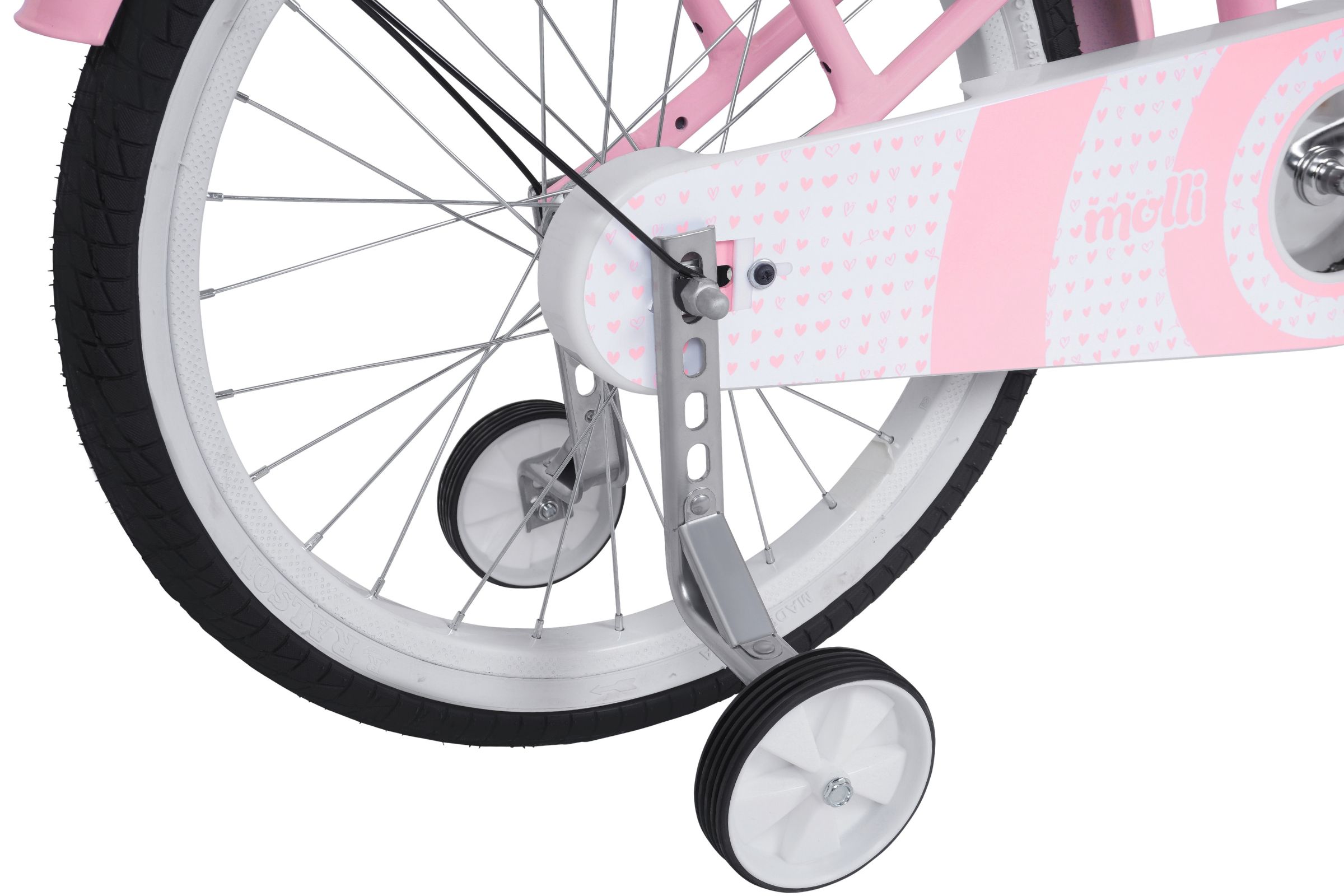 dětské kolo davi molli 20", 110 130 cm, 1 převod, růžová