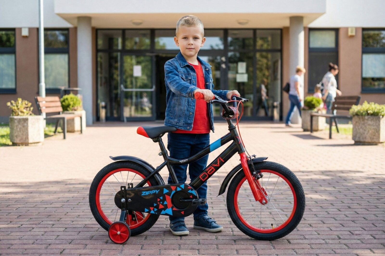 dětské kolo davi zippy 16", 95 110 cm, 1 převod, černá