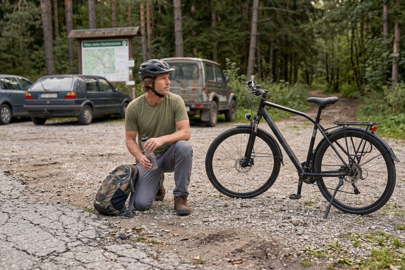 trekingové kolo davi adventuro 28", 160 185 cm, 21 převodů, černá barva