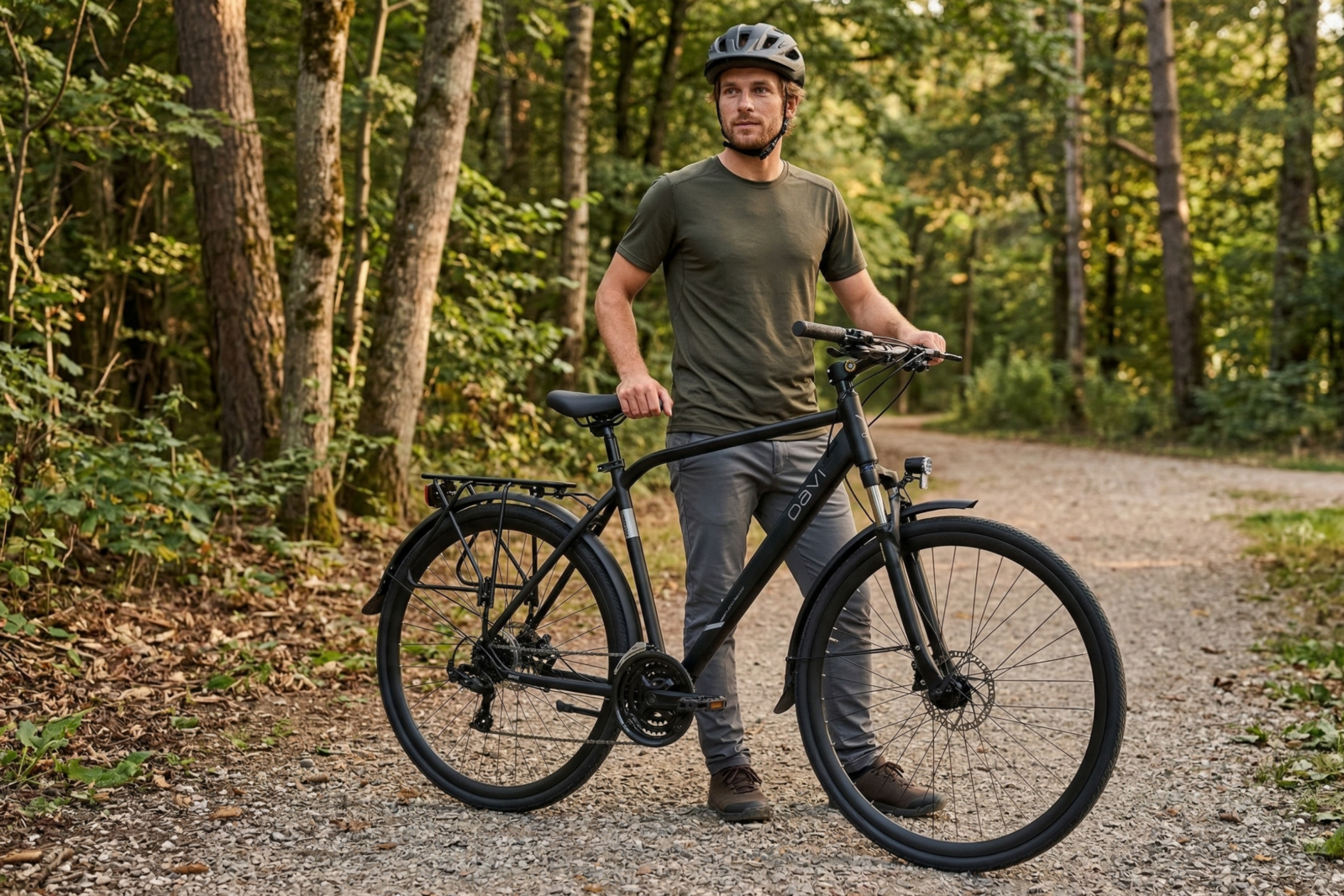 trekingové kolo davi adventuro 28", 160 185 cm, 21 převodů, černá barva
