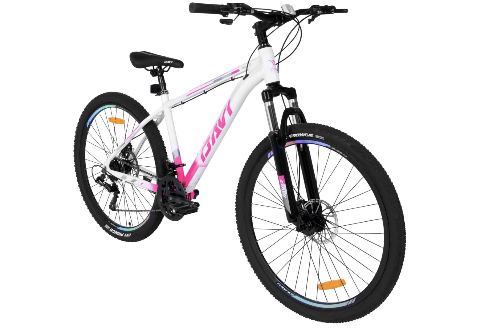 horské kolo davi bella, 27,5", 160–185 cm, 21 převodů, růžová/ bílá (copy)