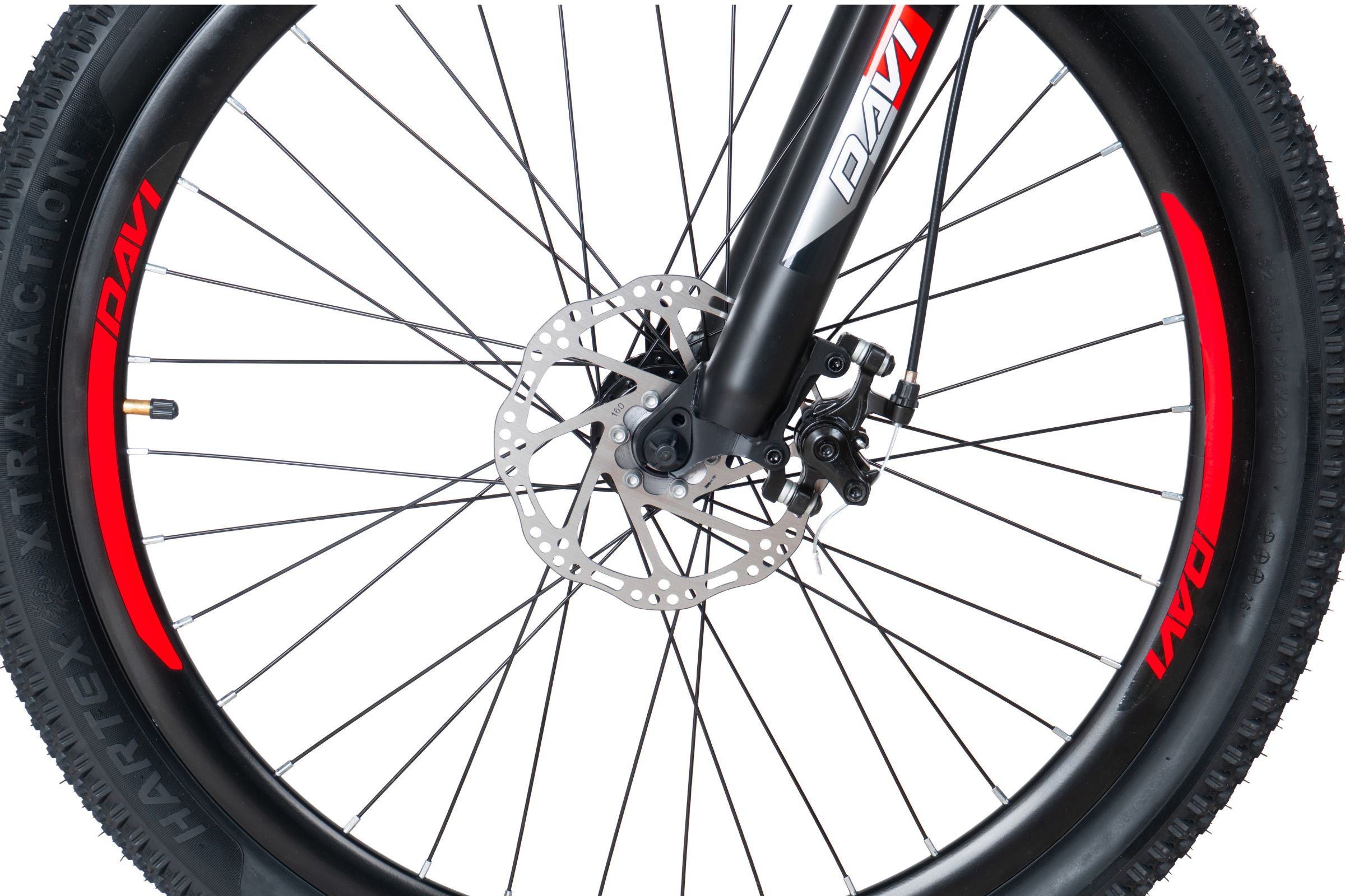 bicicleta mtb davi terrano 26", 145 170 cm, 21 viteze, negru/rosu (copy)