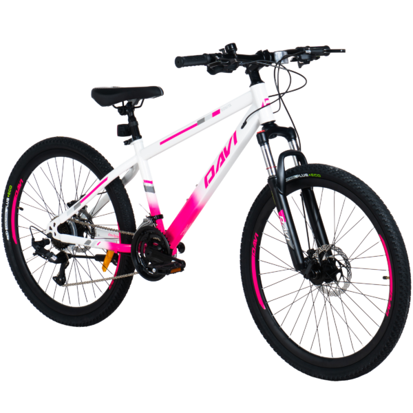 horské kolo davi bonita 26, 145–170 cm, 21 převodů, růžová/bílá barva