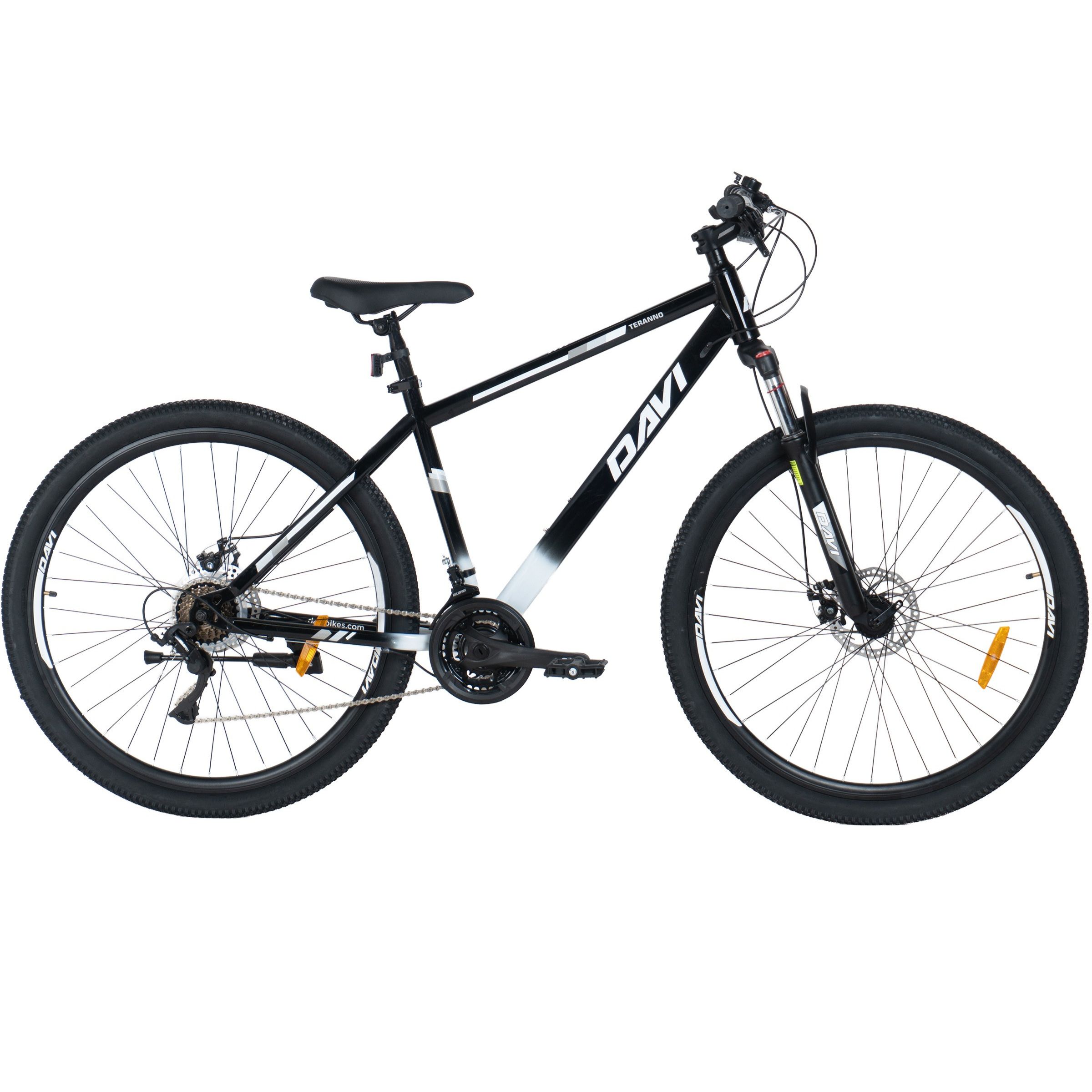 Horské kolo Davi Terrano 29", 170-195 cm, 21 převodů, černá/bílá barva