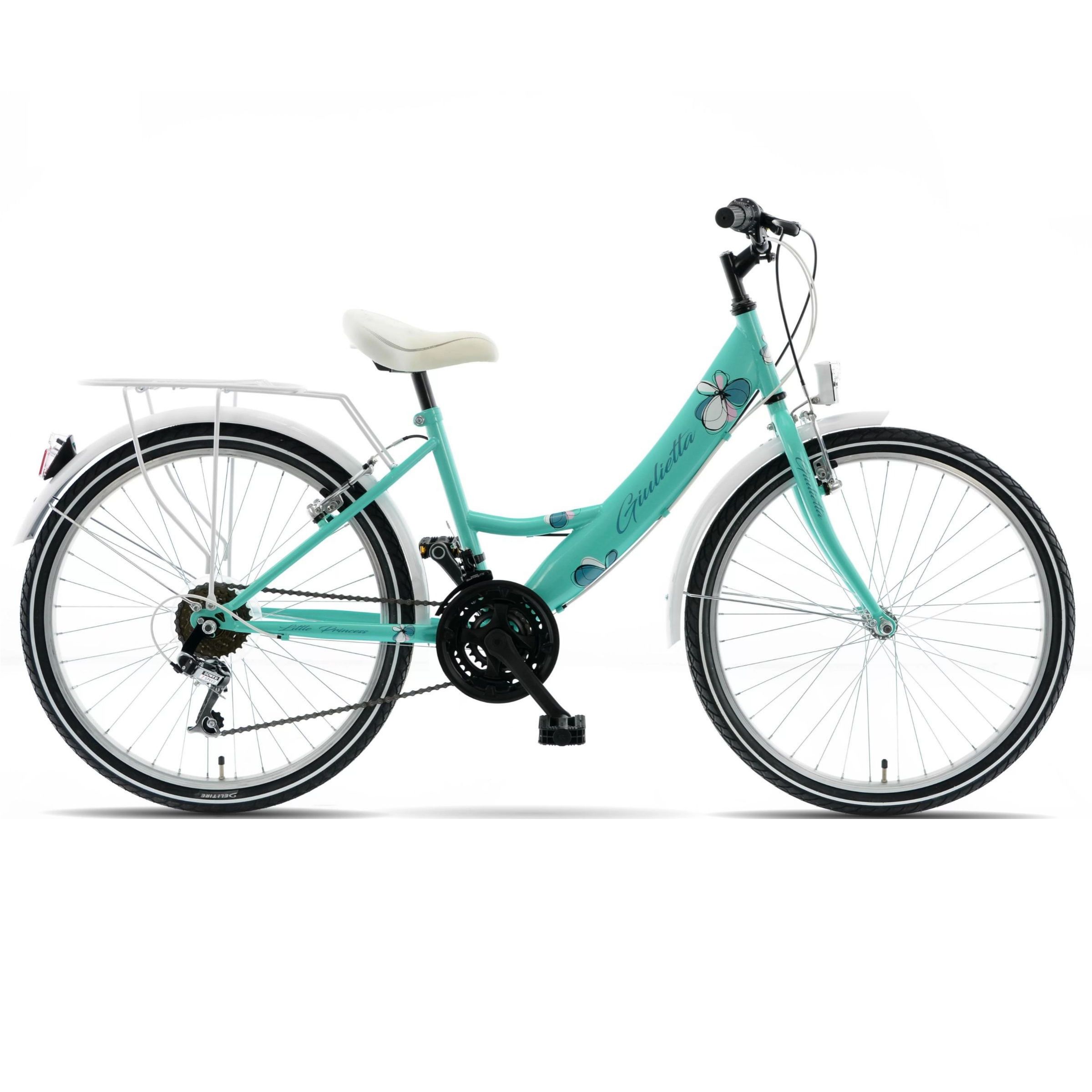 Rower dziecięcy Kands Giulietta 24", 130-165 cm, 18 biegów, zielony