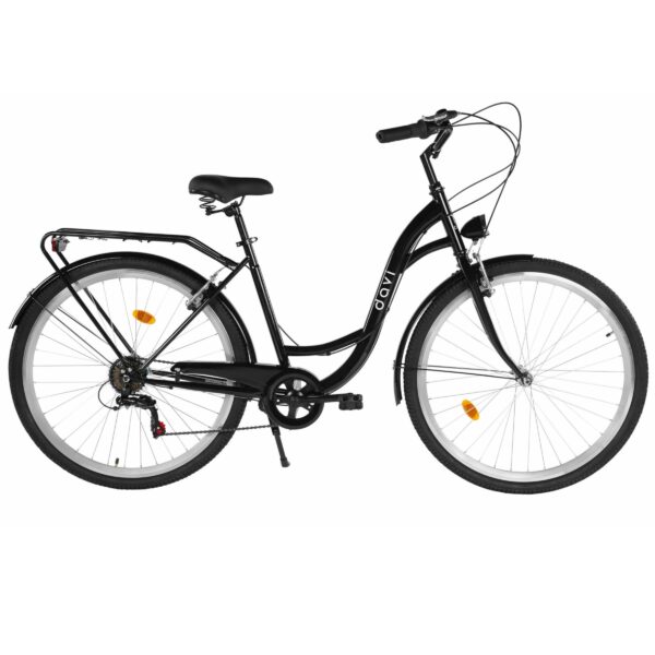 pánské kolo dallas men 28", 165–190 cm, 7 převodů, černá barva