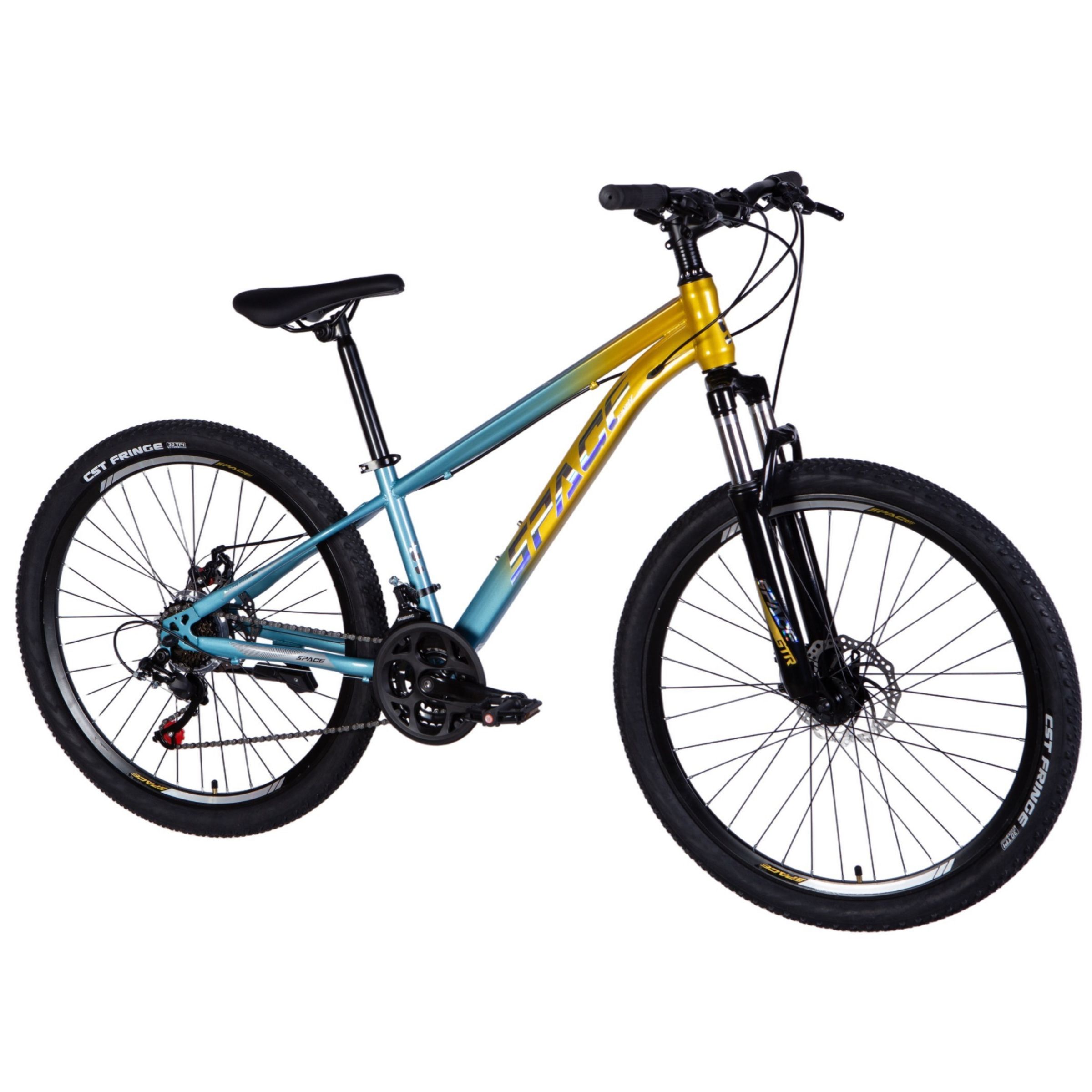Mountainbike Mars 26", 145-170 cm, 21 gear, Blå/Gul