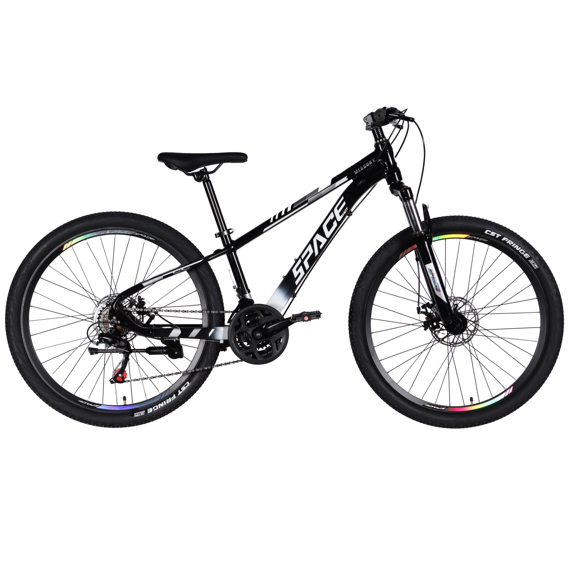 Horské kolo Mercury hliník 26", 145–170 cm, 21 převodů, černá barva