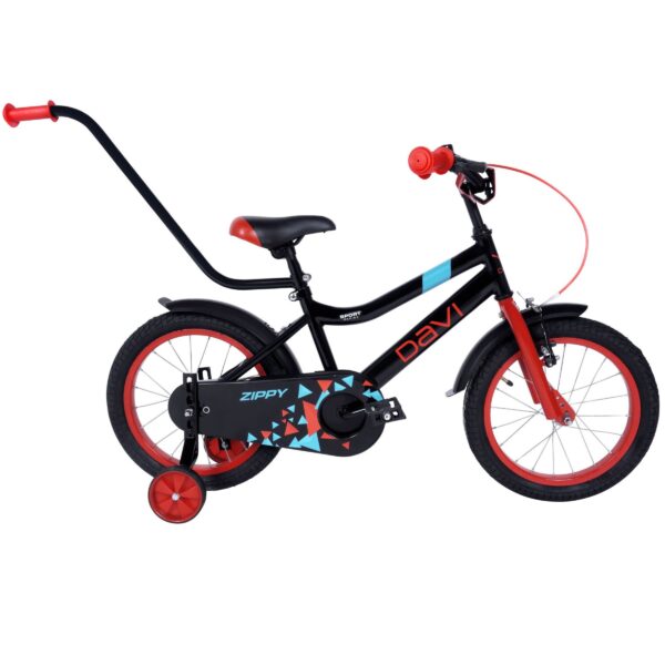 dětské kolo davi zippy 20", 110 130 cm, 1 převod, černá barva